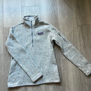 Patagonia Better Sweater quarter zip up. Size S. Color Gray.